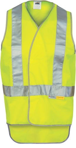 Day/Night Cross Back Safety Vests with Tail