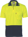HiVis Two Tone Cool Breathe Polo Shirt, Short Sleeve