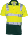 Cotton Back HiVis Two Tone Polo Shirt with CSR R/ Tape - Short sleeve