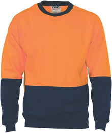  HiVis Two Tone Fleecy Sweat Shirt (Sloppy Joe) Crew-Neck