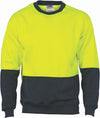 HiVis Two Tone Fleecy Sweat Shirt (Sloppy Joe) Crew-Neck
