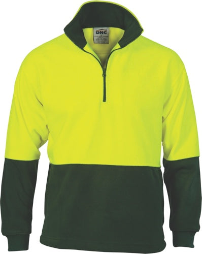 HiVis Two Tone 1/2 Zip Polar Fleece