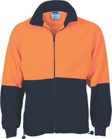 HiVis Two Tone Full Zip Polar Fleece