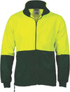 HiVis Two Tone Full Zip Polar Fleece