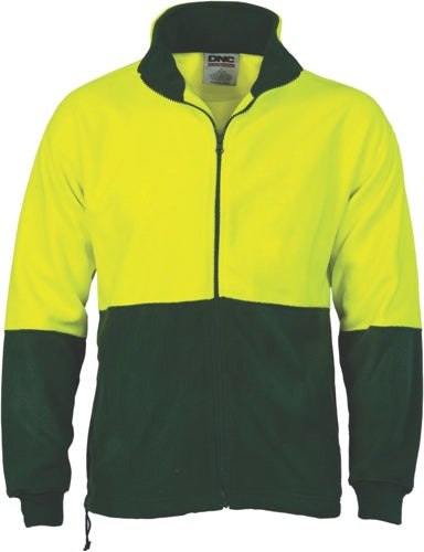 HiVis Two Tone Full Zip Polar Fleece