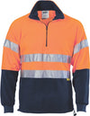 HiVis Two Tone 1/2 Zip Polar Fleece with 3M R/Tape