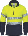 HiVis Two Tone 1/2 Zip Polar Fleece with 3M R/Tape