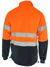 HiVis two tone full zip polar fleece with generic R/Tape