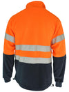 HiVis two tone full zip polar fleece with generic R/Tape