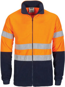  HiVis two tone full zip polar fleece with generic R/Tape