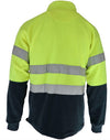 HiVis two tone full zip polar fleece with generic R/Tape