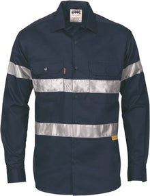  HiVis Drill Shirt with 3M R/Tape - long sleeve