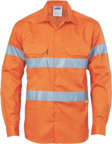 HiVis Drill Shirt with 3M R/Tape - long sleeve