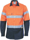 HiVis Two Tone Drill Shirt with 3M 8910 R/Tape - Long Sleeve