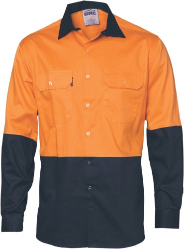 HiVis 2 Tone Cool-Breeze Cotton Shirt -
Long sleeve