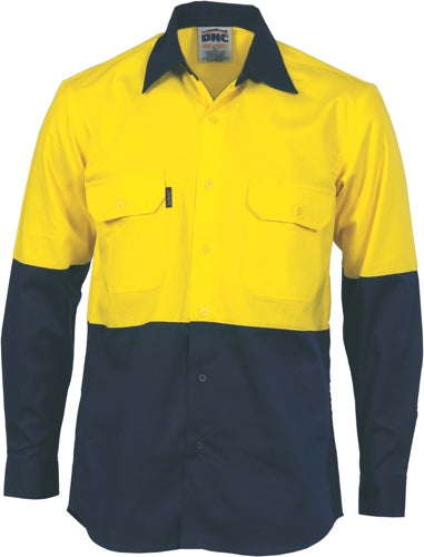 HiVis 2 Tone Cool-Breeze Cotton Shirt -
Long sleeve