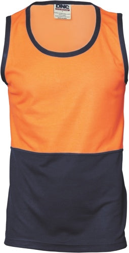 Cotton Back Two Tone Singlet