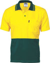 HiVis Cool-Breeze Cotton Jersey Polo Shirt
 with Under Arm Cotton Mesh - S/S