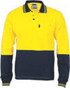 HiVis Cool-Breeze Cotton Jersey Polo Shirt
 with Under Arm Cotton Mesh - L/S