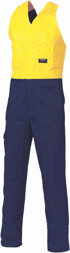 HiVis Two Tone Cotton Action Back Overall