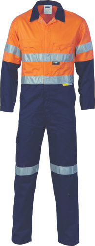  HiVis Two Tone Cott on Coverall with 3M R/Tape