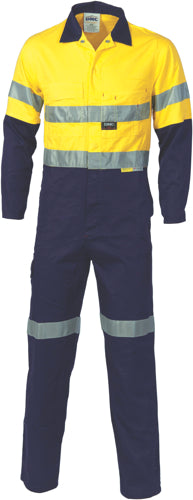 HiVis Two Tone Cott on Coverall with 3M R/Tape