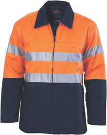  HiVis Two Tone Protect or Drill Jacket with 3M R/ Tape