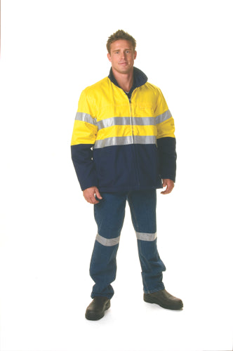 HiVis Two Tone Protect or Drill Jacket with 3M R/ Tape
