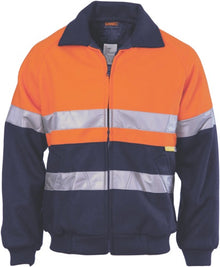  HiVis Two Tone Bluey Bomb er Jacket with CSR R/Tape