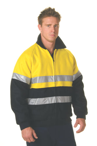 HiVis Two Tone Bluey Bomb er Jacket with CSR R/Tape