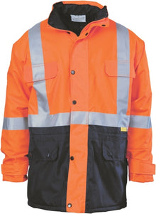  HiVis Two Tone Quilted Jacket with 3M R/Tape