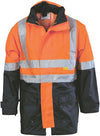 HiVis Two Tone Breathable Rain Jacket with 3M R/ Tape