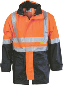  HiVis Two Tone Breathable Rain Jacket with 3M R/ Tape