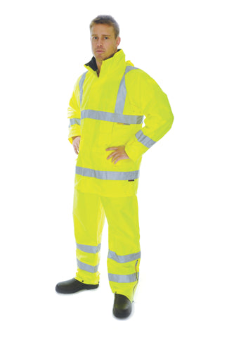 HiVis D/N Breath abl e Rain Jacket with 3M R/Tape
