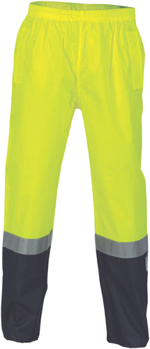 HiVis Two Tone Light weight Rain pants with 3M R/Tape