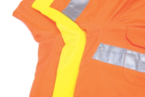 HiVis Cool-Breeze Cotton Shirt with 3M 8906 R/Tape - Short sleeve