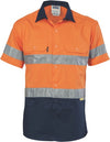 HiVis Cool-Breeze Cotton Shirt with 3M 8906 R/Tape - Short sleeve
