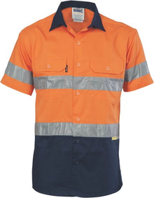 HiVis Cool-Breeze Cotton Shirt with 3M 8906 R/Tape - Short sleeve