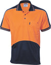 HiVis Cool Breathe Panel Polo Shirt - Short Sleeve