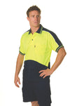 HiVis Cool Breathe Panel Polo Shirt - Short Sleeve