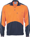 HiVis Cool Breathe Panel Polo Shirt - Long Sleeve