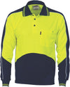 HiVis Cool Breathe Panel Polo Shirt - Long Sleeve
