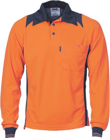  Cool Breathe Action Polo Shirt - Long Sleeve