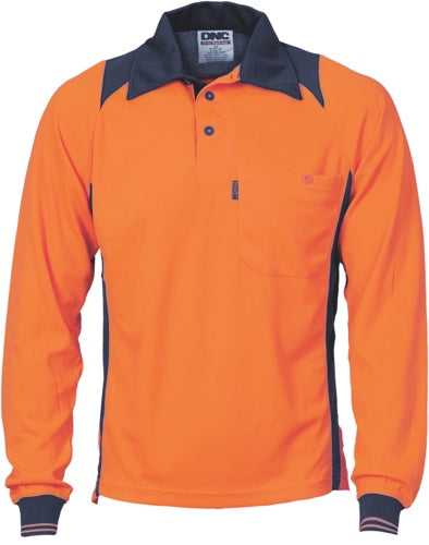 Cool Breathe Action Polo Shirt - Long Sleeve