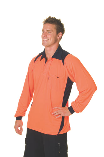Cool Breathe Action Polo Shirt - Long Sleeve
