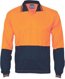  Hivis Two Tone Food Industry Polo - Long Sleeve