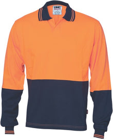  Hivis Cool Breeze Cotton Jersey Food Industry  Polo - Long Sleeve