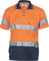 Hivis D/N Cool Breathe Polo Shirt With 3M 8906 R/Tape - Short Sleeve