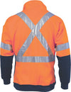 HiVis Cross Back D/N Two Tone 1/2 Zip Fleecy