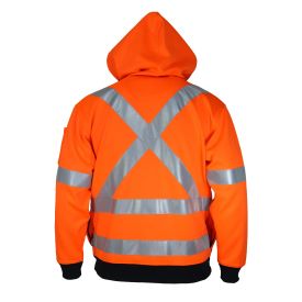 Hvs FullZip XBack FleecyHoodie